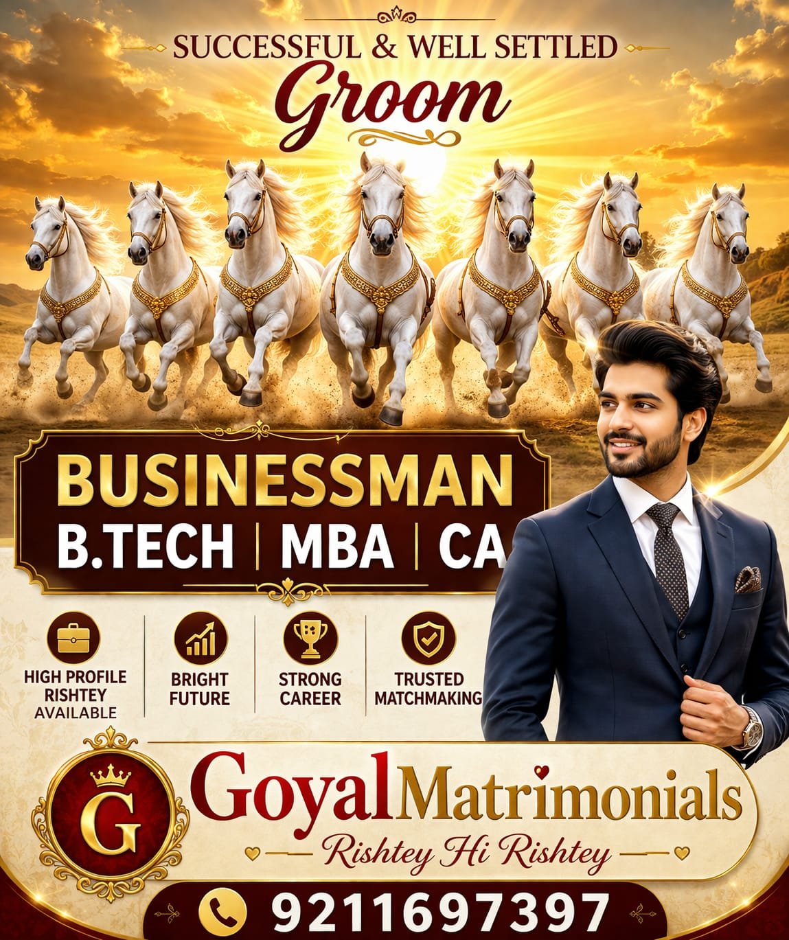 Successful Well Settled Groom