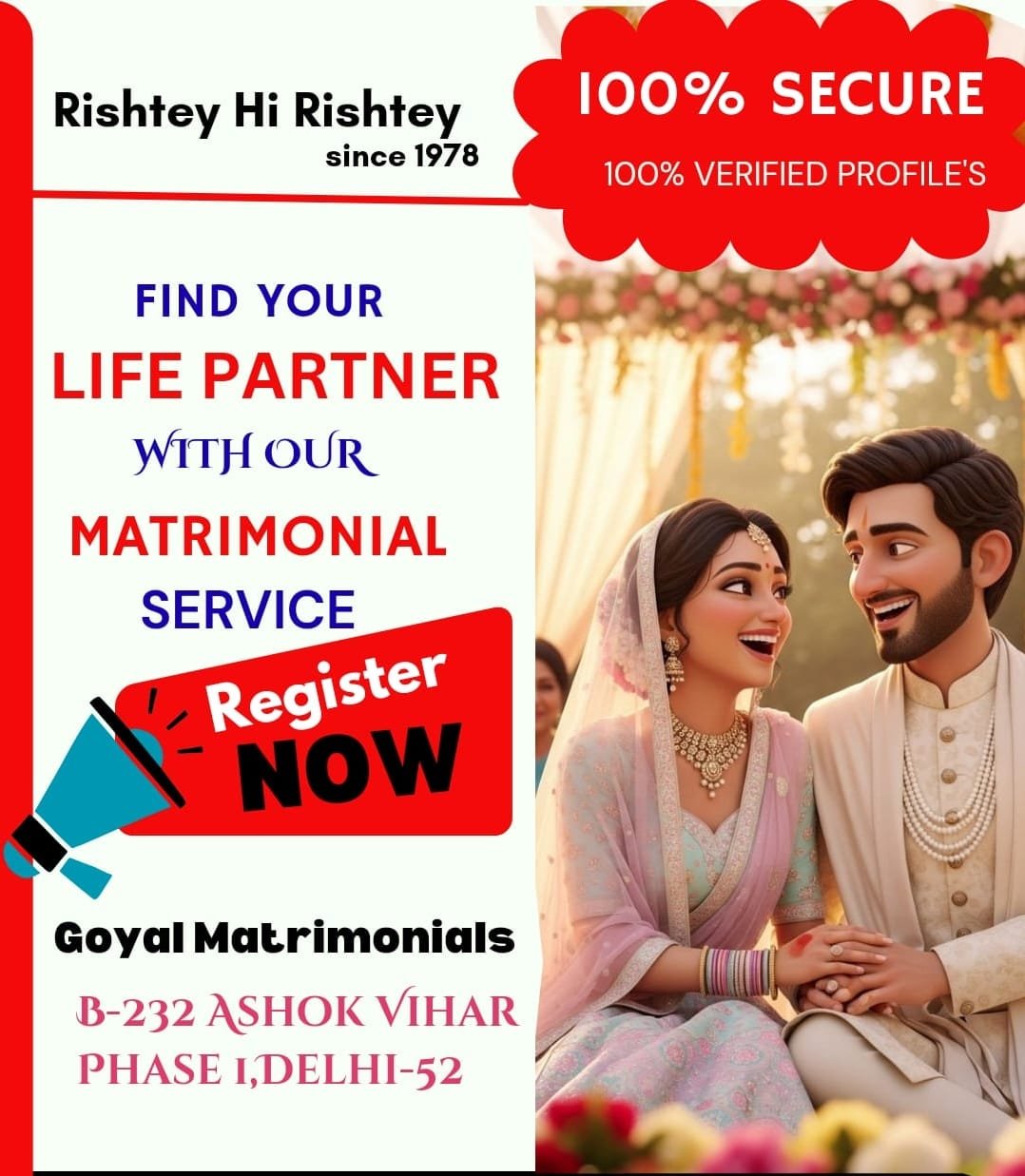 Register Now – 100% Verified Profiles